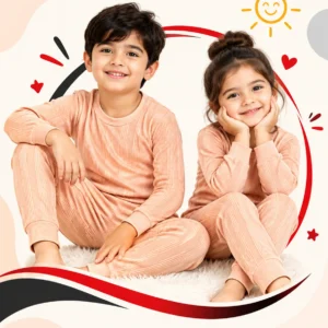 Peach Thermal Kids Set